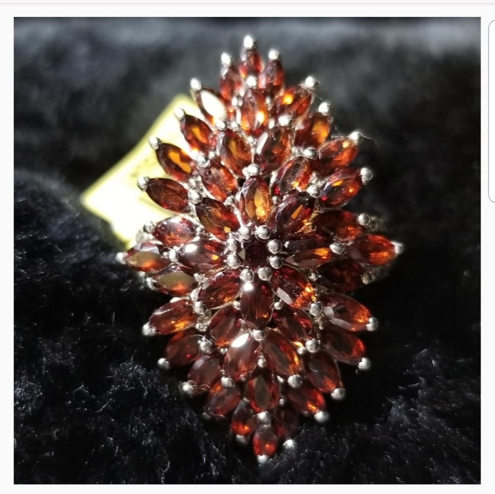 Natural Garnet Statement Ring